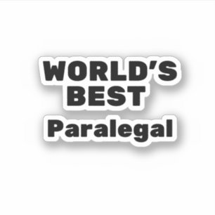 Beste paralegal ter wereld sticker