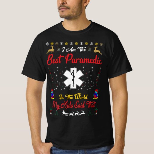 Beste Paramedische kerst T-shirt (Voorkant)