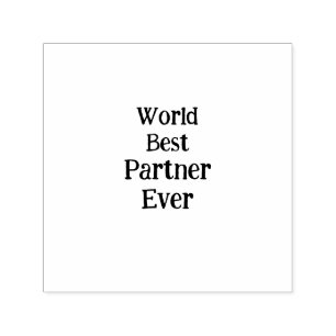 Beste partner ter wereld ooit Valentijnsdag minnaa Zelfinktende Stempel