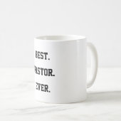 Beste pastoor ooit citaat koffiemok (Voorkant rechts)