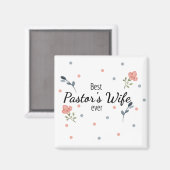 Beste pastoor's vrouw ooit magneet (Voorkant / Achterkant)