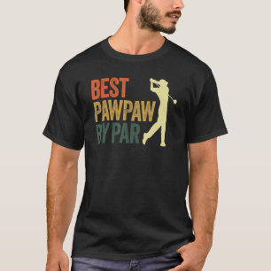 Beste paw door Par Retro Vaderdag Golf Grandpa T-shirt