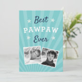 Beste paw ooit | Foto Vaderdag Kaart (Staand voorkant)