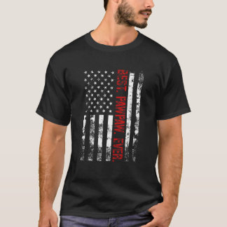 Beste pawpaw ooit Amerikaanse vlag voor mannen vad T-shirt