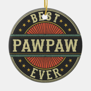 Beste Pawpaw ooit Retro  opa Vaderdag Keramisch Ornament