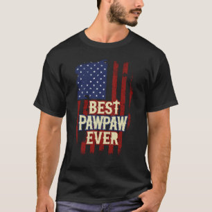 Beste Pawpaw ooit van ons Flag Grandpa Fathers Day T-shirt