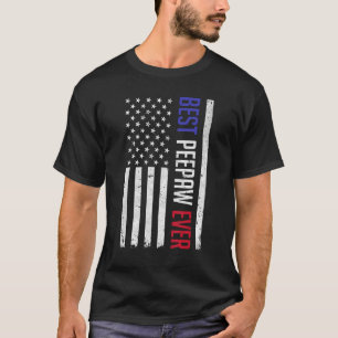 Beste Peepaw ooit Amerikaanse vlag voor vaders dag T-shirt
