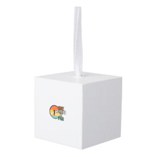 Beste peetvader door Par Vintage Golf Vector Desig Kubus Ornament