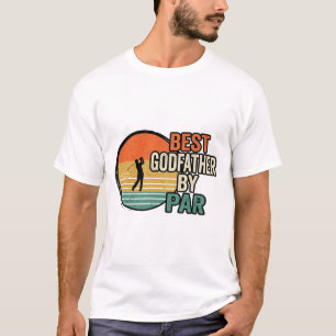 Beste peetvader door Par Vintage Golf Vector Desig T-shirt