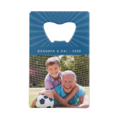 Beste Pepaw ooit | Aangepaste foto op opa Kredietkaart Flessenopener (Achterkant)