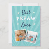 Beste Pepaw ooit | Foto Vaderdag Kaart (Voorkant)