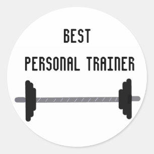 Beste Personal Trainer Ronde Sticker