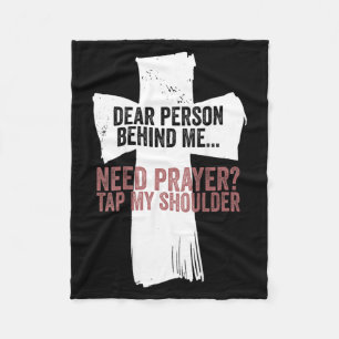 Beste Persoon Achter Me, Gebed Nodig Tik Op Mijn S Fleece Deken