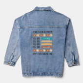 Beste persoon achter me Inspirerend prijsopgave, v Denim Jacket (Achterkant)