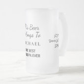 Beste persoonlijke foto opa ooit matglas bierpul (Voorkant rechts)