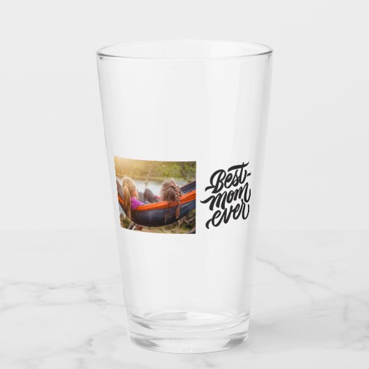 Beste persoonlijke foto van mam Ever Modern script Glas (Voorkant)