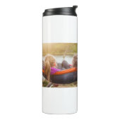 Beste persoonlijke foto van mam Ever Modern script Thermosbeker (Gedraaid links)