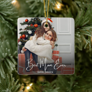 Beste persoonlijke foto van mama keramisch ornament