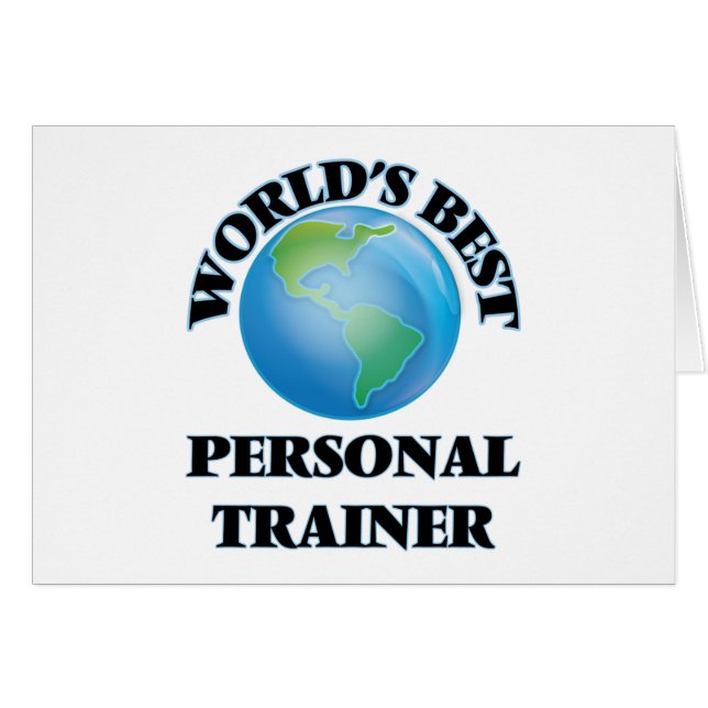 Beste persoonlijke trainer ter wereld (Voorkant Horizontaal)