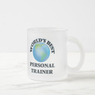 Beste persoonlijke trainer ter wereld matglas koffiemok