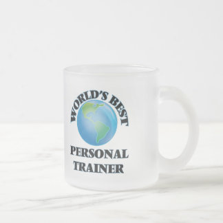 Beste persoonlijke trainer ter wereld matglas koffiemok