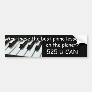 Beste pianolessen bumper sticker