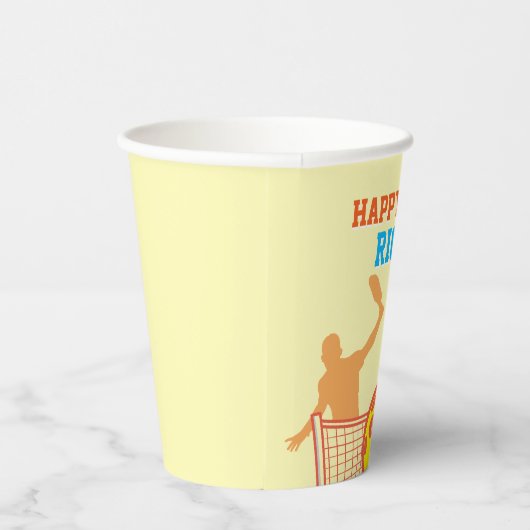 Beste Pickleball speler Grappig verjaardagsfeestje Papieren Bekers (Rechts)