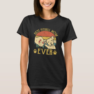 beste pitbull mam ooit bump fit grappige hond t-shirt