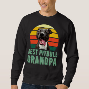 Beste Pitbull Opa Grappig Schattig Hondenliefhebbe Trui