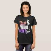 Beste Pitbull-tante ooit T-shirt (Voorkant volledig)