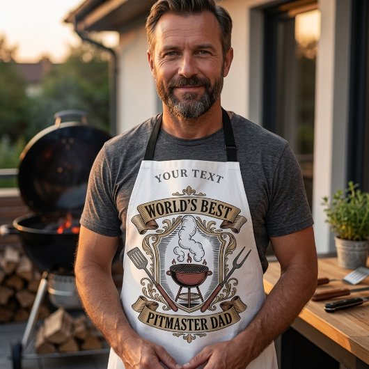Beste Pitmaster Vader Retro BBQ Wapen Custom Schort