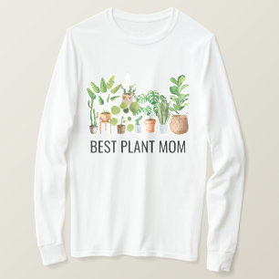 Beste Plant Moeder Watercolor Kamerplant Citaat T-shirt