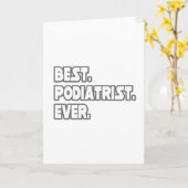 Beste podiatrist ooit kaart (Gele Bloem)