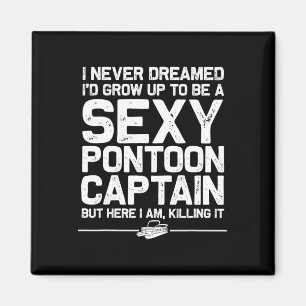 Beste Ponton Kapitein Kunst Voor Mannen Vrouwen Bo Magneet