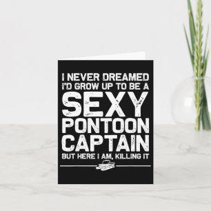 Beste Pontoon Captain Art voor mannen Vrouwen Boat Kaart