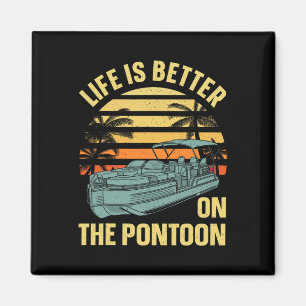 Beste Pontoon Captain Kunst Voor Mannen Vrouwen Bo Magneet