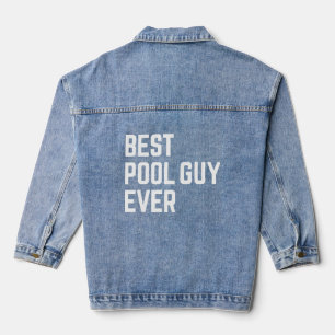 Beste Pool Guy Ooit 2 Denim Jacket