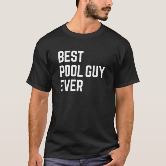 Beste Pool Guy Ooit T-shirt (Voorkant)