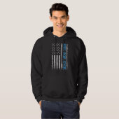 Beste Pop ooit  Amerikaanse vlag Hoodie (Voorkant volledig)