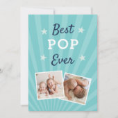 Beste Pop ooit | Foto Vaderdag Kaart (Voorkant)