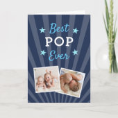 Beste Pop ooit | Foto Vaderdag Kaart (Voorkant)