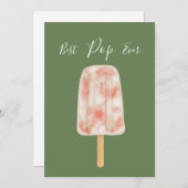 Beste Pop Ooit Grappige Popsicle Vaderdagkaart Feestdagenkaart (Voorkant / Achterkant)
