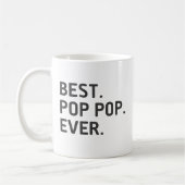 Beste Pop Pop ooit Funny Grandfather Koffiemok (Links)