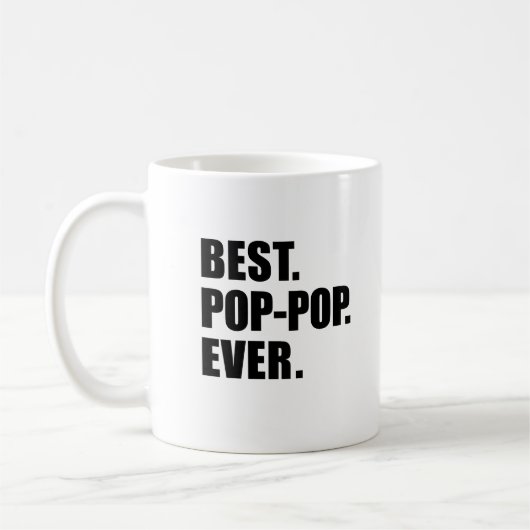 Beste Pop-Pop ooit Grootvader Mok (Links)