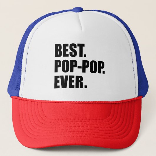 Beste Pop-Pop ooit grootvader Trucker Pet (Voorkant)