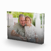 Beste Pop Pop ooit Schattige kleinkind Keepsake Fotoblokken (Rechts)