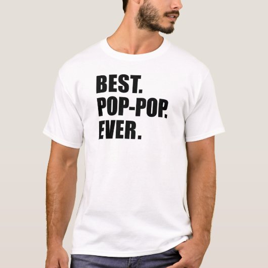Beste Pop-Pop ooit T-shirt (Voorkant)