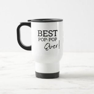 Beste Pop-pop ooit Typografie aangepaste foto Mok