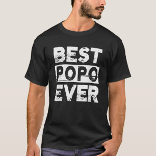 Beste Popo ooit cadeau voor opa vaderdag Mannen T T-shirt