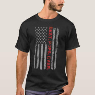 Beste Poppen ooit Amerikaanse vlag voor papa Papa T-shirt